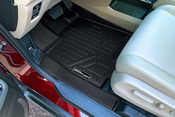SMARTLINER Custom Fit Floor Mats 2 Rows and Cargo Liner Behind 3rd Row Set Compatible with 2018-2025 Honda Odyssey