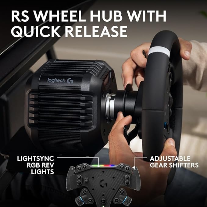 Logitech G RS50 Racing Wheel & Hub System for PS/PC+ Racing Adapter Bundle