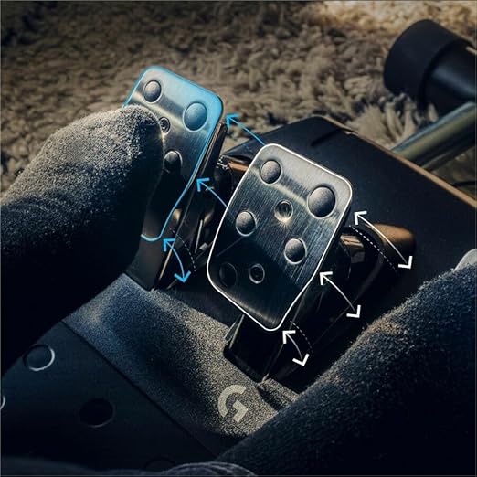Logitech G923 Racing Wheel and Pedals for Xbox X|S, Xbox One and PC Featuring TRUEFORCE up to 1000 Hz Force Feedback, Responsive Pedal, Dual Clutch Launch Control, and Genuine Leather Wheel Cover