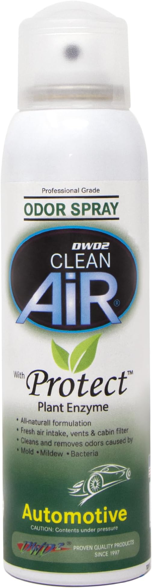 DWD2 Protect™ Automotive Mold-Odor Treatment - Revitalize Your Car's Interior The Green Automotive Mold-Odor Treatment Solution. Say Goodbye to Unpleasant Odors (Spray & Fogger)