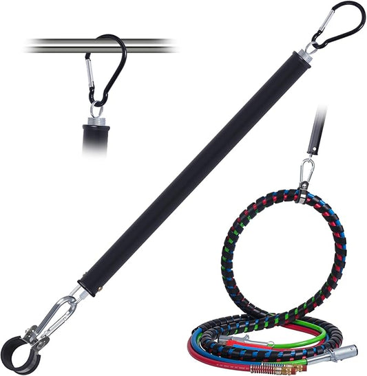 CheeMuii 20" Single Tender Spring Kit with Trailer Hose Holder Heavy Duty Tender Spring for Semi Truck Air Lines Kit 3 in 1 Air Lines Holder for Semi Truck Trailer Tractor