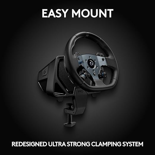Logitech G PRO Racing Wheel - Steering Wheel for PC, PS4, PS5, Direct Drive 11 Nm Force, Ultra-Realistic Feedback, Magnetic Gear Shift Paddles, Dual Clutch, PRO Button Layout