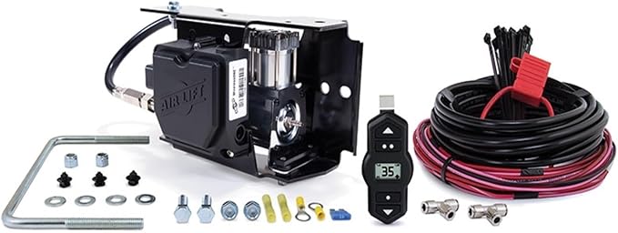 TrendsAuto Air Lift LoadLifter 5000 Air Spring Kit & WirelessOne 2nd Gen Compressor EZ Mount fits 2005 2010 F250 F350 Super Duty 4WD RWD | Single-Path Control | Includes TrendsAuto Decal
