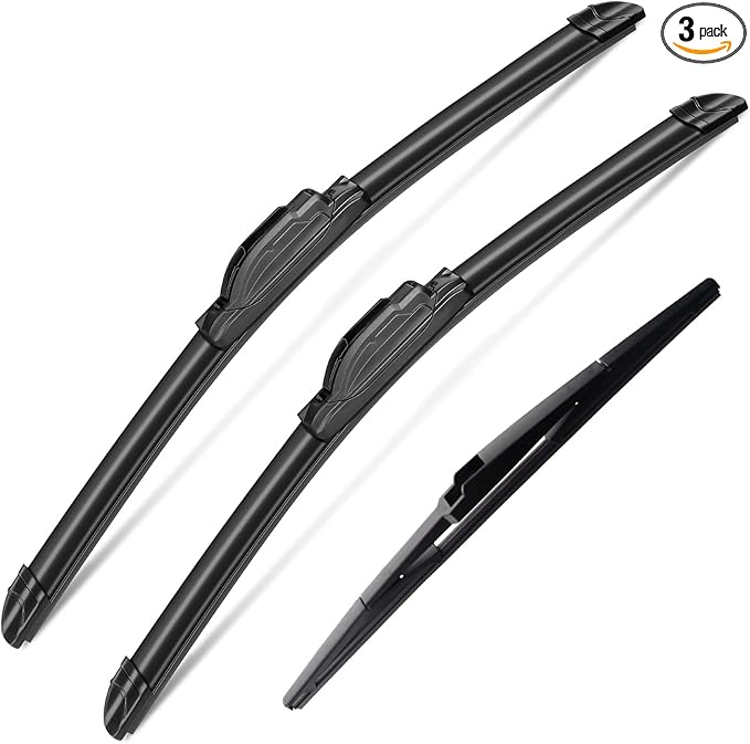 3Pcs Windshield Wiper Blades for Toyota Prius 2004 2005 2006 2007 2008 2009, Original Equipment Automotive Replacement Windshield Wiper Blades for My Car- 26"/18"/16" (Pack of 3) J- HOOK