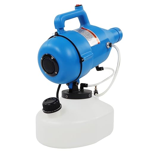 Portable Electric ULV Fogger Sprayer, Electric ULV Portable Fogger Sprayer Machine Atomizer Mist Cold 32.8ft Spraying for Hotel School 4.5L(1.2 Gallon) (US Plug 110V)