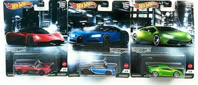 Hot Wheels Car Culture 2021 Exotic Envy Complete Set of 5 Vehicles