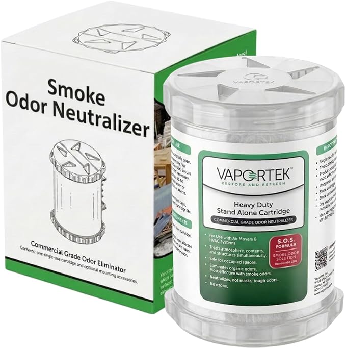 Vaportek Heavy Duty Smoke Odor Neutralizer HDSA 2.0, 1-Pack Smoke Odor Eliminator for Home, Odor Eliminator & Odor Absorber for Smoke Smell Removal up to 20,000 Cu Ft, Smoke Odor Solution
