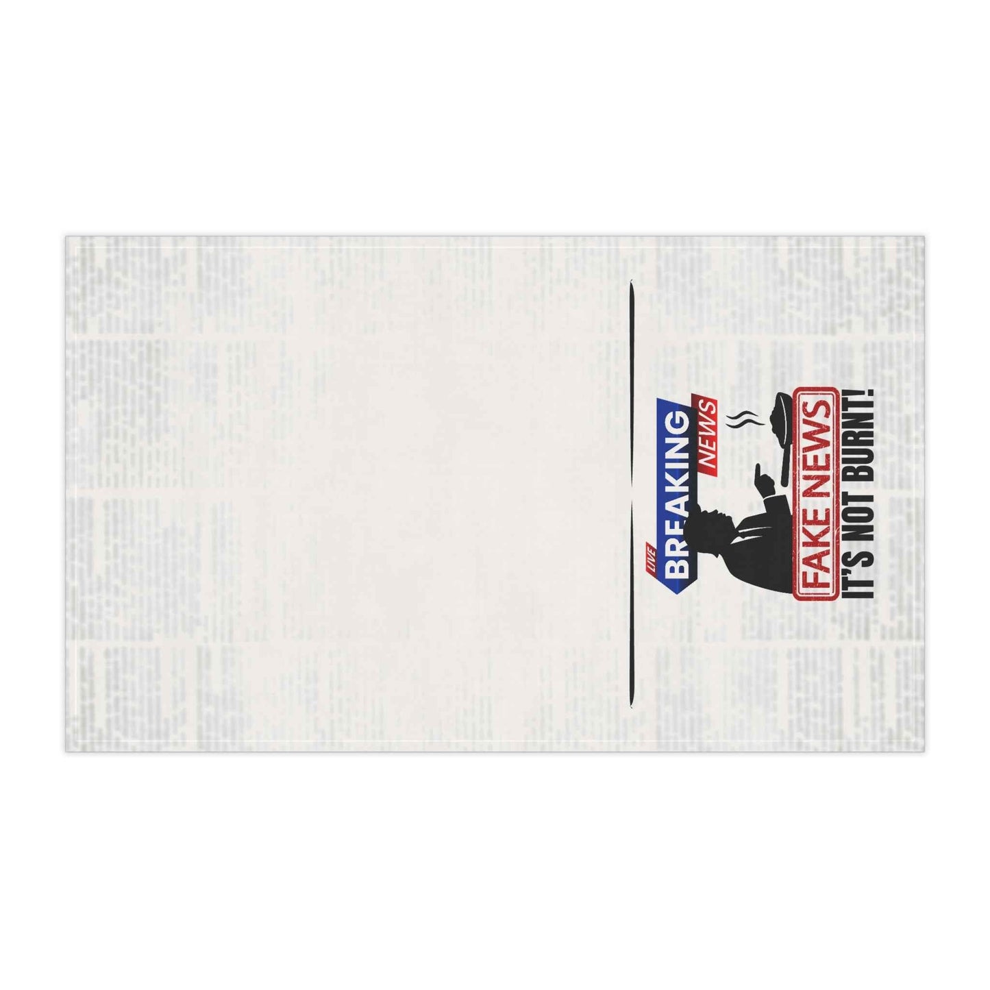 Fake News It’s Not Burnt Tea Towel | Funny Political Parody Kitchen Towel