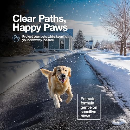 Maple99 Pet Safe Ice Melt Safer for Concrete 35 lb Snow Salt Ice Melt Pet Friendly, Green Salt for Snow and Ice Removal, Sidewalk Salt, Driveway Salt, Snow Melt is Effective Up to -5