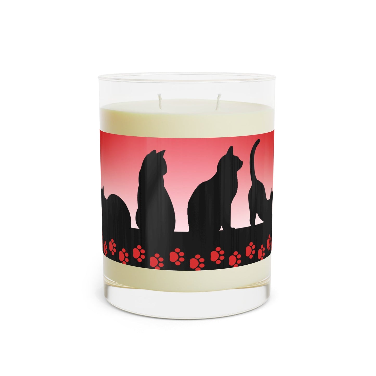 Cat Silhouette Candle | Cozy Cat Lover Soy Candle