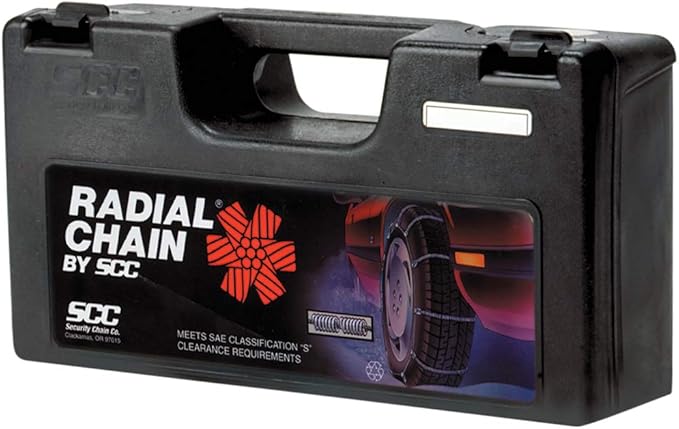 SCC SC1042 Radial Chain Cable Traction Tire Chain - Set of 2