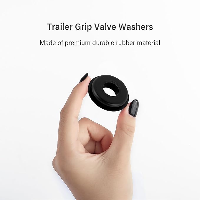 40PCS Glad Hand Seals for Glad Hand Air Hose,Rubber Gladhand Seals of Semi Truck Accessories,Air Lines for Semi Truck Car Accessories Compatible with Tramec Tectran Haldex (40PCS Black)