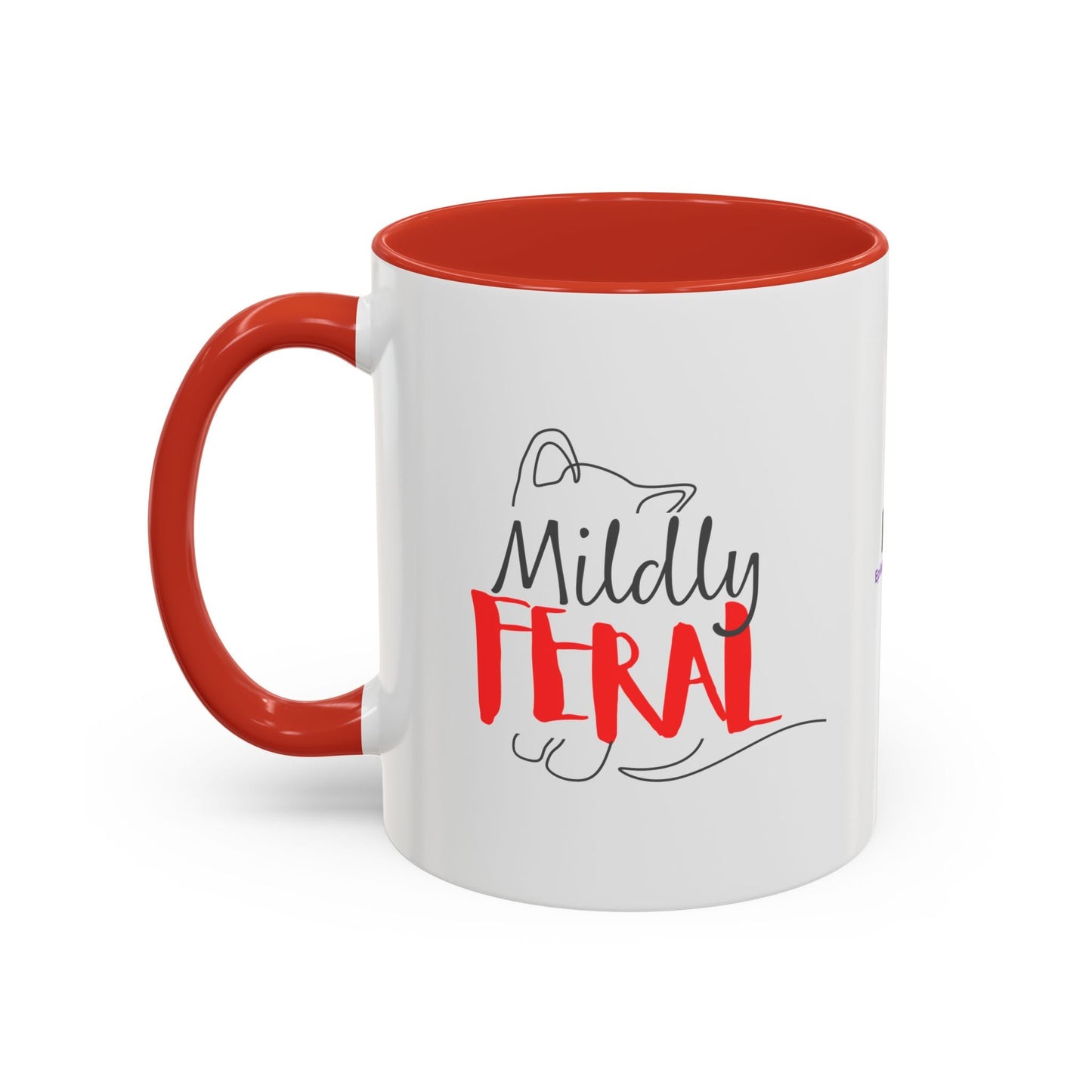 Mildly Feral Accent Mug — Morning Mood, Accurately Labeled