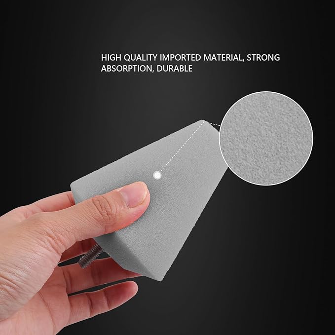 SPTA Polishing Cone, Car Wheel Hub Drill Buffing Sponge Pads Kit, Polishing Ball (T40 Light Cut & Fnish Polishing Cone)
