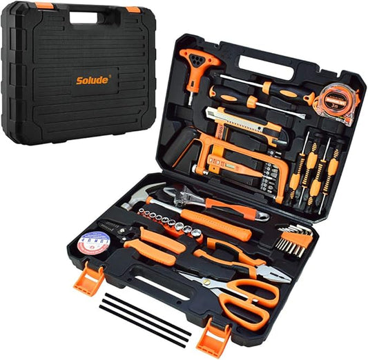 Tool Set,48-Piece Home Tool Kit for Men Women Homeowner,Household Basic Tool Set with Case for Home Maintenance and DIY Projects