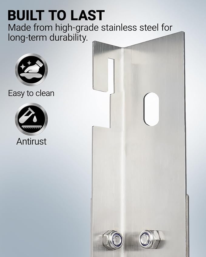 Wheel Alignment Tool for DIY Toe Adjustment, Stainless Steel Toe Alignment Plates Allow Quickly Operation, Easy Way to Check Toe in/Out, Fits Most Cars & Trucks(Patent Design)