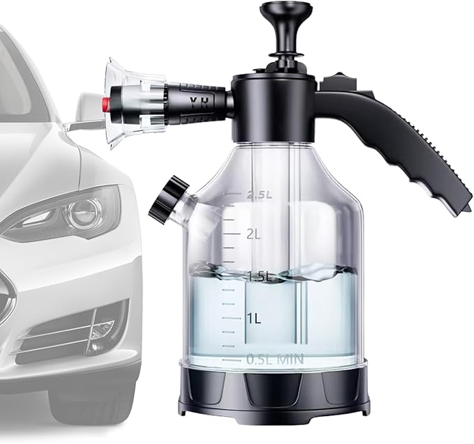 Foam Sprayer - Pressure Pump, Car Wash Nozzle | Handheld Watering Bottle for Pet Bathing, Garden Lawn Cleaning, Outdoor Vehicle Shampoo Spray Tool Household Rinsing Supplies Auto Care Garage