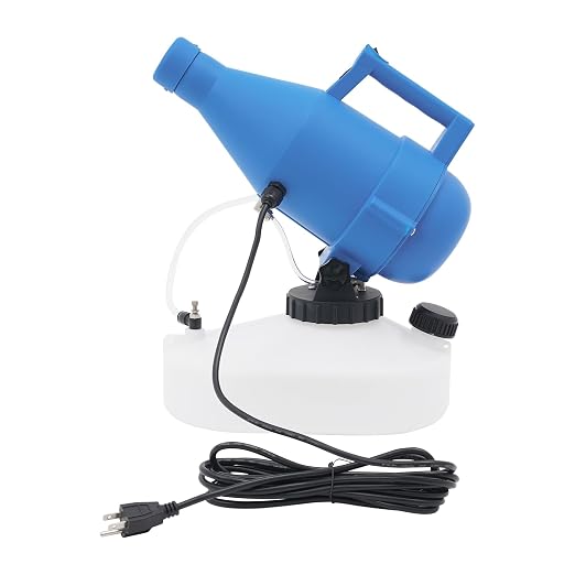 4.5l (1.2 Gallon) Electric Ulv Portable Fogger Sprayer Machine Cold Fogger Machine Spraying Distance 30ft W/16.4ft Cord for Home,Hotel,Church,School,Yard