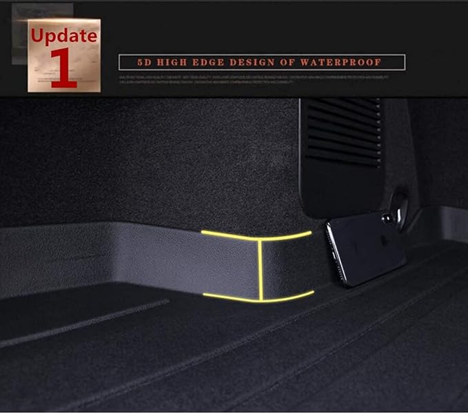 Camry Cargo Liners - All-Weather Protector 3D Custom-Fit Waterproof Durable Odorless TPO High-Raised Edge Flexible Rear Trunk Tray Floor mats Compatible with 2006-2012 Toyota Camry