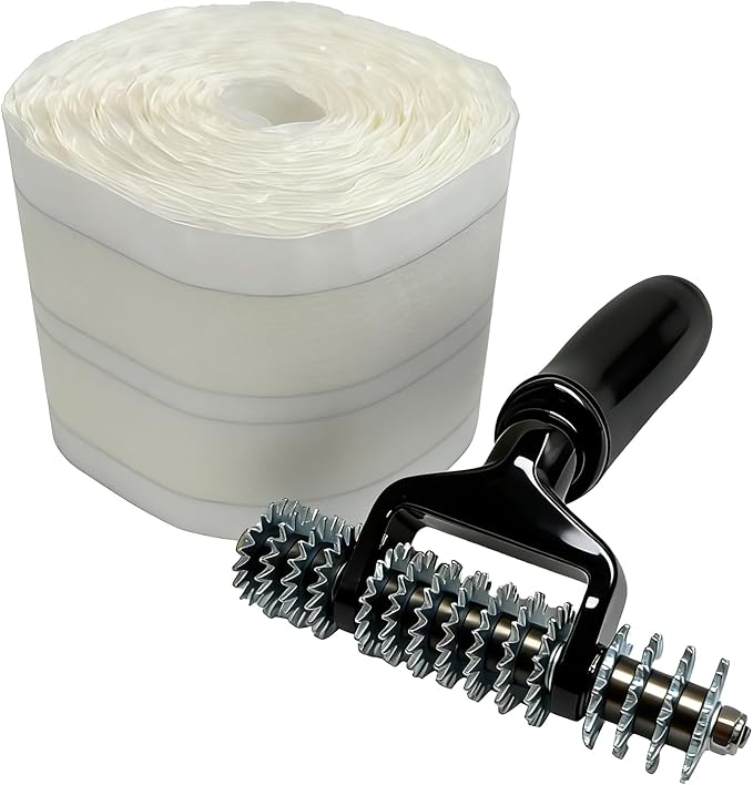 Carpet Patch Repair Kit with 5-Inch Star Wheel Seam Roller and 30ft Double-Sided Joining Tape, DIY Carpets Repair Kit for Carpet Maintenance Tasks