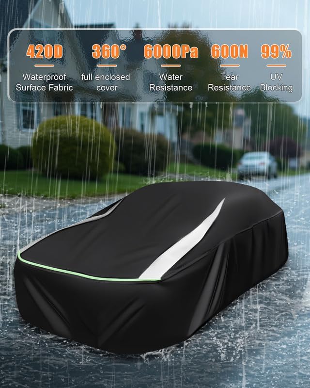 Full Enclosed Car Covers Fit Sedan/Coupe/CabrioLength 165-177 inches