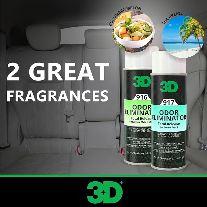 3D GLW Odor Eliminator Spray (16 oz) & Total Release Fogger (Sea Breeze, 5 oz) – Dual Action Air Freshener for Lasting Odor Control