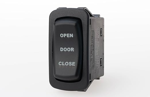 Positron Door Open/Close Switch, DPDT Rocker, PN: CI09157 1859 O – Panel-Mount Control Switch for Transit and Commercial Vehicles