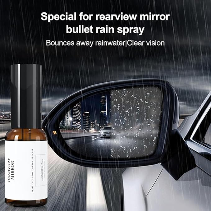 Car Window Water Repellent Spray, Car Glass Waterproof Coating Agent, Car Windshield Spray for Auto Glass Windshields, Rearview Mirror, Windows, Mirrors