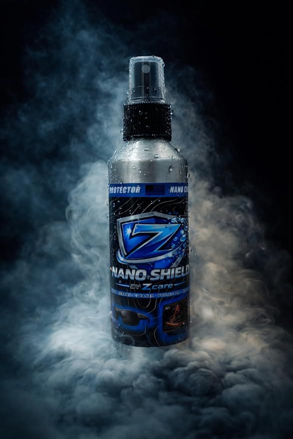 Screen & Glass Cleaner Spray with Ceramic Coating - Hydrophobic Protection for Sunglasses, Boat Screens, Electronics - Streak Free Water Repellent - Nano Shield by Z Care