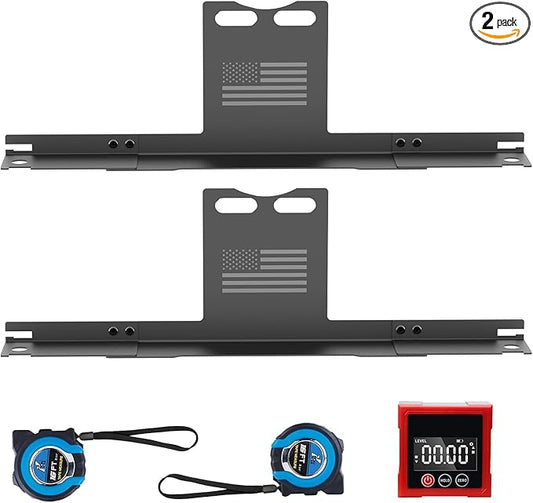 Wheel Alignment Tool – Toe Alignment Plates with Digital Angle Finder, Heightened Design, 2 Imperial Tape Measures, Fits Most Cars, Trucks, and SUVs
