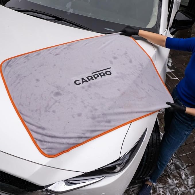 CARPRO DHydrate Drying Towel: Car Wash Towel for Spotless Shine, Microfiber Edge, Lint & Tag Free, Cleaning Cloth - 28" x 40" (Pack of 1)