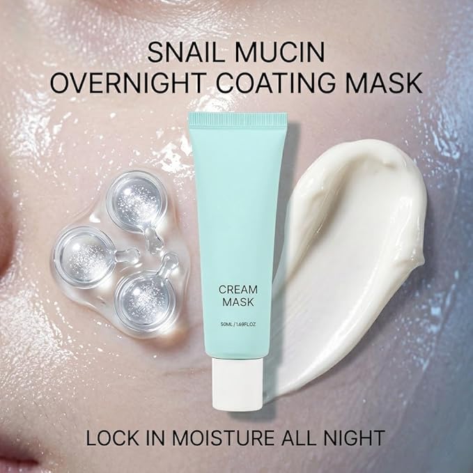 MELAPEEL Snail Mucin & Ceramide Peel off Mask for Deep Cleansing, Long-Lasting Hydration & Skin Barrier Repair with Collagen for Brightening, Sensitive Skin Friendly, 1.69 Fl Oz