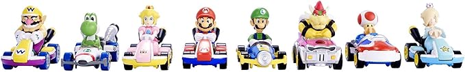 Hot Wheels Mario Kart Collection of 1:64 Scale Die-Cast Replica Vehicles, Toy Collectibles