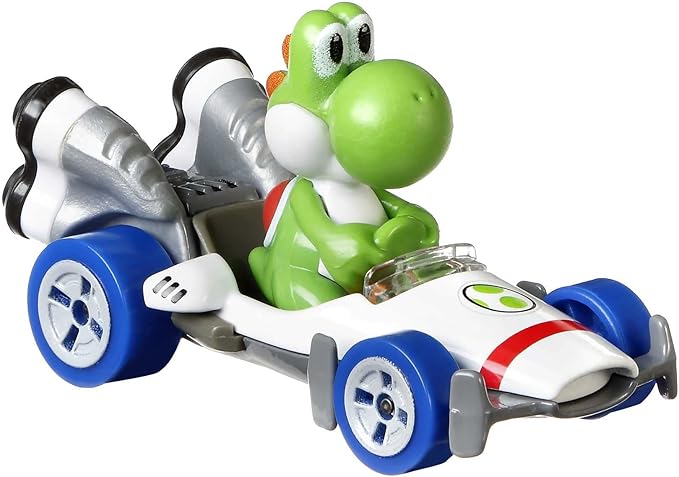 Hot Wheels Mario Kart Collection of 1:64 Scale Die-Cast Replica Vehicles, Toy Collectibles