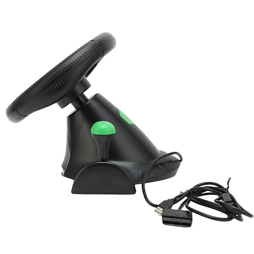 EBTOOLS PC Racing Wheel, 180 Degree Rotation Car Race Steering Driving Wheel with Pedal, Applicable for 360, for, for, PC