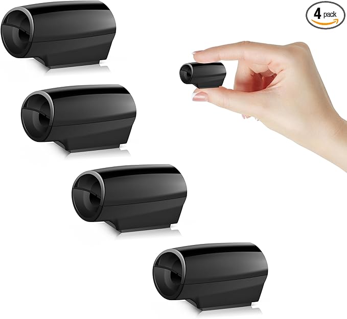 SINGARO 4 Pack Car Deer Whistle Warning for Car Horn Unit, Deer Whistle for Vehicles with Rubber Pads, Car Exterior Accessories, Suitable for Cars, Trucks, Motorcycles