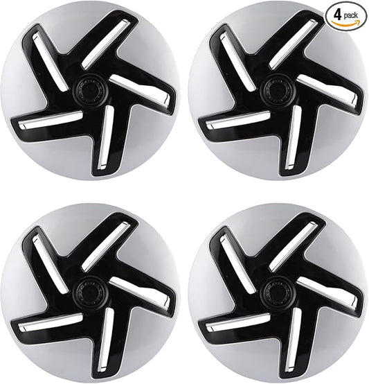 ABX Hubcap Wheel Covers Hub Caps 16 Inch Set of 4 White Universal Wheel Rim Cover R16 Stylish Car Decor Wheel Covers for Toyota Camry Nissan Mazda (White, 16 inch)