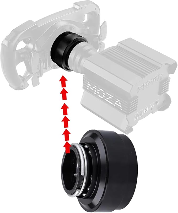 Obokidlyamor Replace Quick Release Adapter Steering Wheel Replace Panel For MOZA R21/R16/R9 V2/R5/R3 Bundle Gaming Racing Wheel;70mm 6-hole steering wheel kit (Quick Release)
