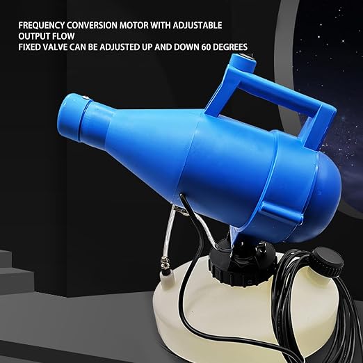 Portable Electric ULV Fogger Sprayer, Electric ULV Portable Fogger Sprayer Machine Atomizer Mist Cold 32.8ft Spraying for Hotel School 4.5L(1.2 Gallon) (US Plug 110V)