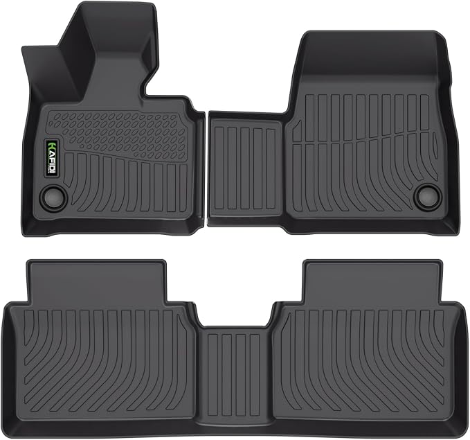 HAFIDI® All Weather Floor Mats for BMW i3 2014-2019 Car Mats for BMW i3 Floor Liners TPE Anti-Slip Automotive Full Set Custom Accessories - Black