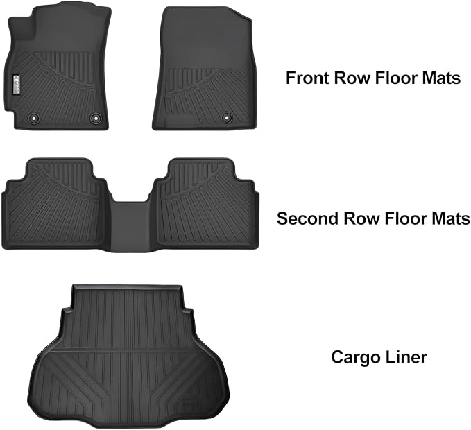 Floor Mats & Trunk Mat Fit for 2025 2026 KIA K4,All Weather Protection TPE, Anti-Slip Floor Mats & Cargo Liner 2025 for KIA K4 Accessories
