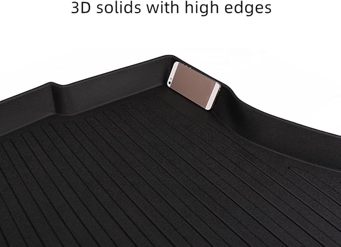 Yakitoko All Weather Cargo Liners for Honda Civic 2016 2017 2018 2019 2020 2021 Standard Cargo Mats Trunk Mat TPE Black
