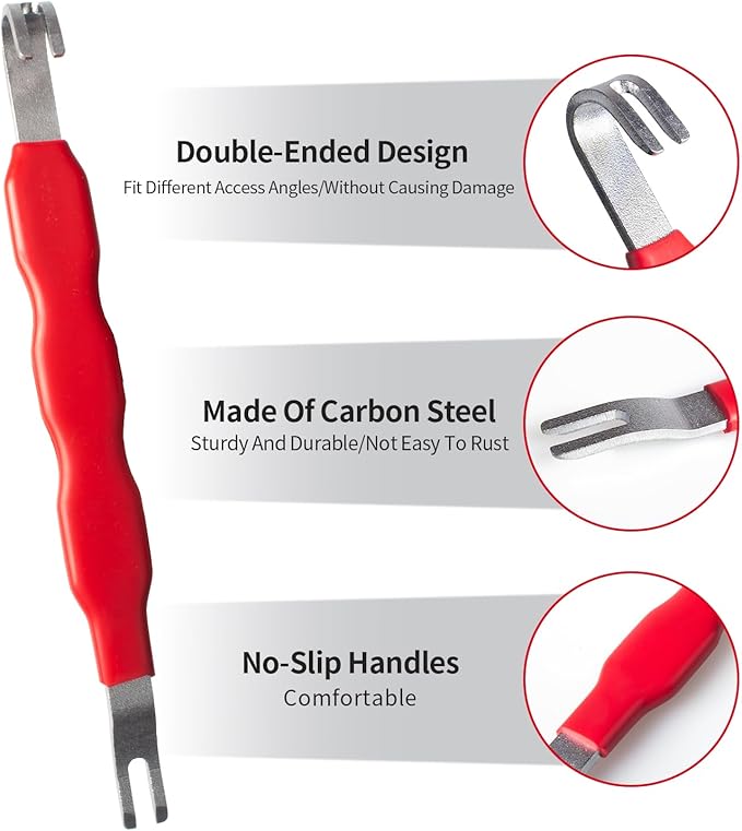 2 PCS Electrical Disconnect Pliers for Cars, Straight Automotive Electrical Connector Pliers and Electrical Connector Separator Tool