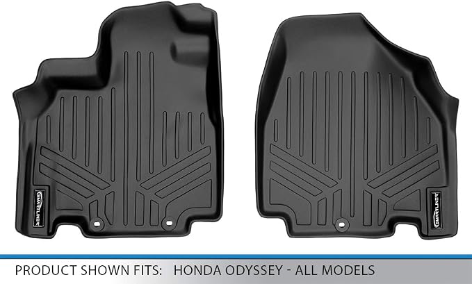 SMARTLINER Custom Fit Floor Mats 1st Row Liner Set for 2011-2017 Honda Odyssey