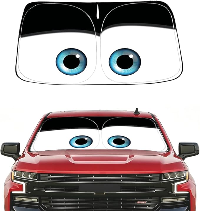 Gven Windshield Sun Shade for Chevrolet Silverado 1500 2019-2024 2025 2026 Car Accessories Sun Visor for Front Windshield & Window Sun Shade Cover, UV Heat Blocker & Protector (Silverado)