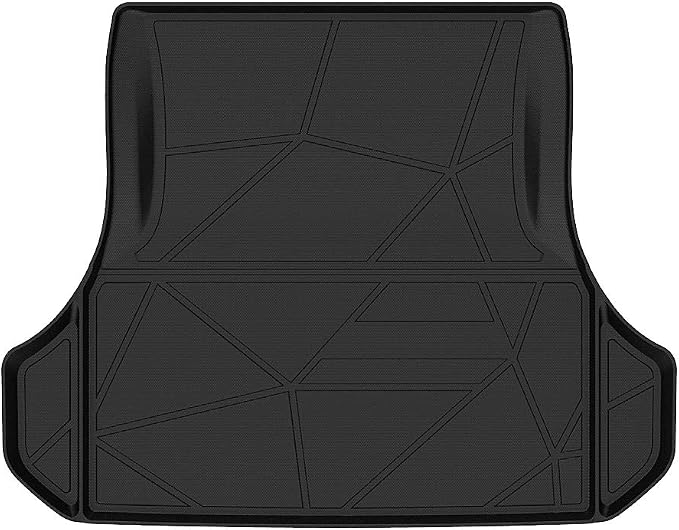 KUST Trunk Cargo Mat for 2011-2023 Dodge Charger & Chrysler 300, TPE Rubber Cargo Liner Rear Trunk Accessories All Weather Protection Raised Edge