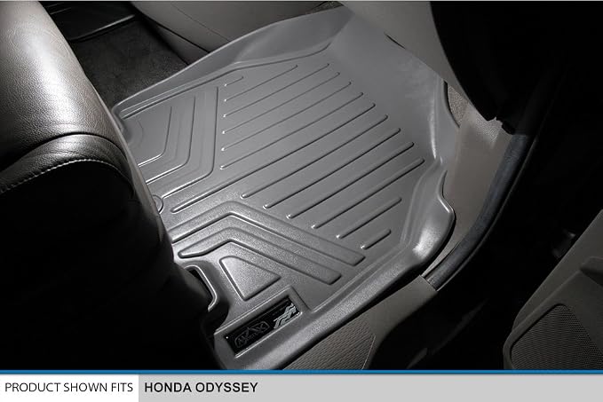 SMARTLINER Custom Fit Floor Mats 3 Row Liner Set for 2011-2017 Honda Odyssey