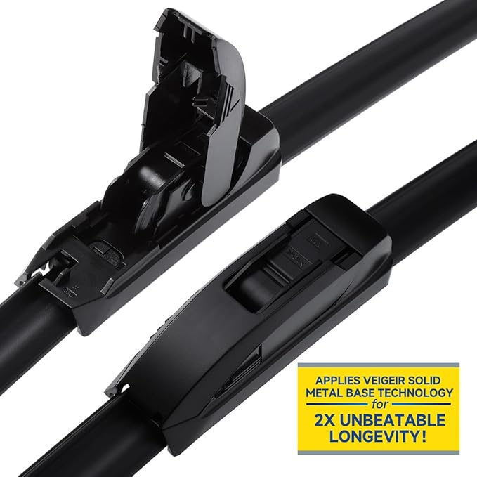 3 Pack Windshield Wiper Blades Compatible with Ford Flex 2009 2010 2011 2012 2013 2014 2015 2016 2017 2018 2019 Original Factory Quality Front Rear Wipers Blade Set for My Car 24" 22" 12"