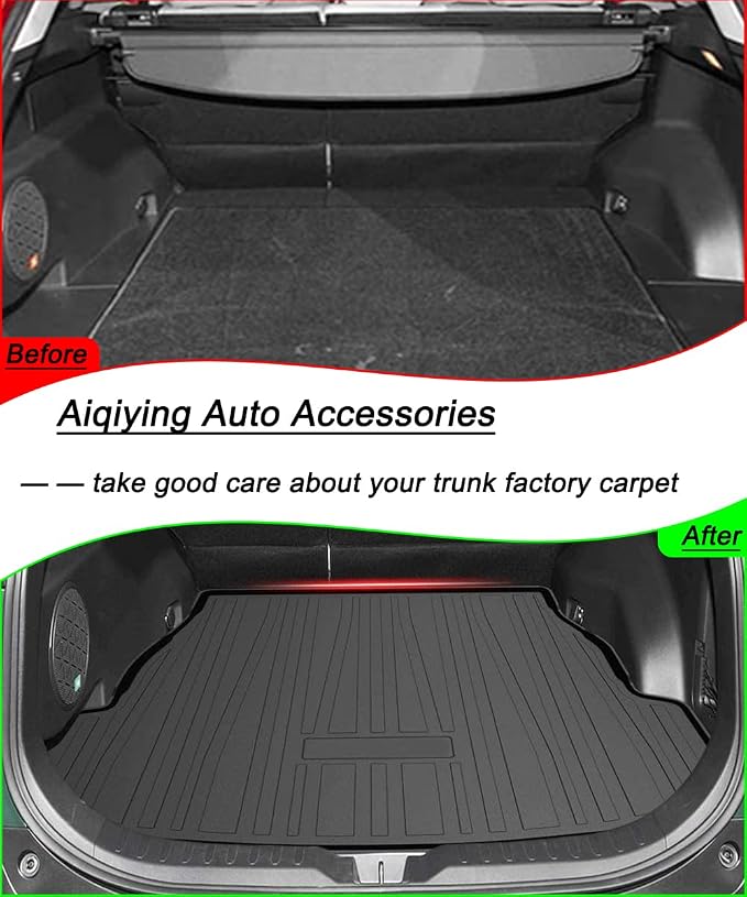 RAV4 Cargo Liner - Compatible with RAV4 2019 2020 2021 2022 2023 2024 2025 Models,All-Weather Rear Trunk Tray Cargo Mats Custom Fit for Toyota RAV-4,3D Tech Waterproof Durable Flexible Accessories