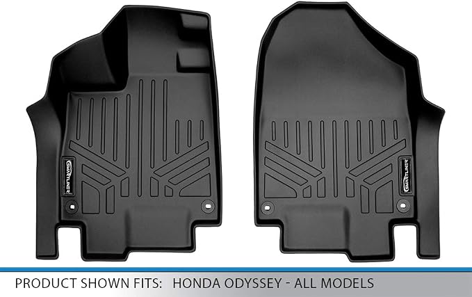 SMARTLINER Custom Fit Floor Mats 1st Row Liner Set Compatible with 2018-2025 Honda Odyssey